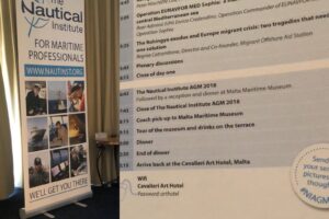 Technical Seminar & AGM 2018 at the Nautical Institute: Maritime and migration challenges in a global world